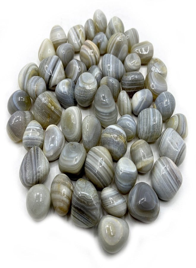 Schmick Natural Banded Pebbles for Decoration - Decorative Stones and Pebbles, Vase Fillers Stones - Pebbles for Plants Pots and Home Decor (2.9 Kg, Natural Banded) - Image 1